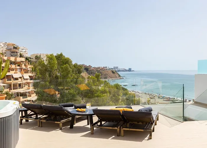 Sea View Wave Higueron - Penthouse Solarium With Jacuzzi