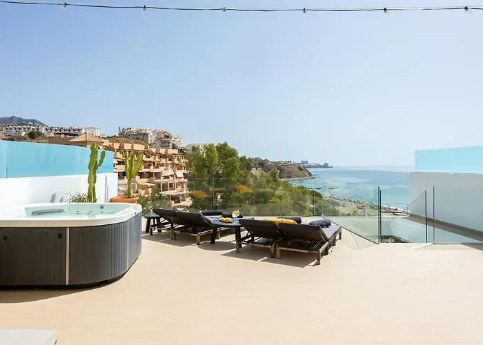 Sea View Wave Higueron - Penthouse Solarium With Jacuzzi