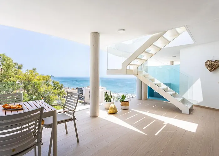 Sea View Wave Higueron - Penthouse Solarium With Jacuzzi Apartment